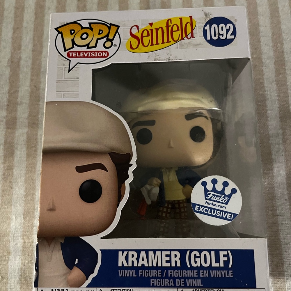 Funko Pop Television Kramer Golf Figure - Blue and Red